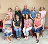 The graduating class of 1973 met Friday evening, May 26th to visit and reminsce. 
		Front row, left to right Donna Sweany, Tina Harris, Sherry Dixon and Barbara Vyrostek. 
		Back row; Debra Hesler, ­Jonalee Ranes, Dean Shoots, Susan Wallace and Denise Gould.