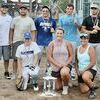 After 4 games “Past Our Prime” came out on top last Saturday at the Slow Pitch Softball Tournament held at the Jamesport City Park. The “Misfits” came in 2nd after an all-day double elimination tournament. Eight teams participated in the tournament.