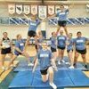 Front - Lonna Terhune.
	Middle - UCA Cheer Coach, Alexis Neeley, Maddie Page, Dani Critten, Tori Dustman, Emma Henderson, Zoie Williams and TC Cheer Coach RaCail King.
	On Top - Page Flowers and Tori Dunks.