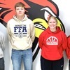 HDC Basketball Awards, left to right - Brayden Watkins - Sophomore, Honorable Mention; Levi Youtsey - Junior, 1st Team Unanimous &amp; All Defensive Team; Shealyn Pliley - Junior, Honorable Mention and 
Reiann Hampton - Freshman, 2nd team.