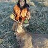 Liam Perkins, 8, with his 10 point buck